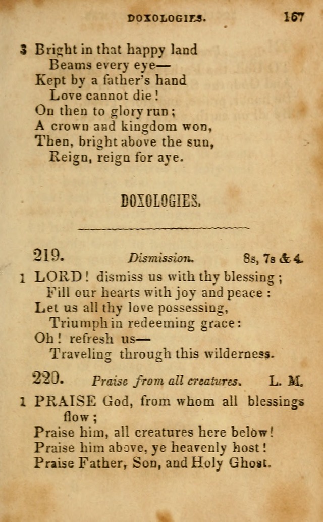 Oberlin social & sabbath school hymn book page 167