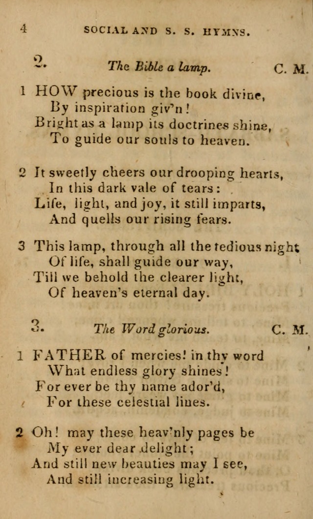 Oberlin social & sabbath school hymn book page 4