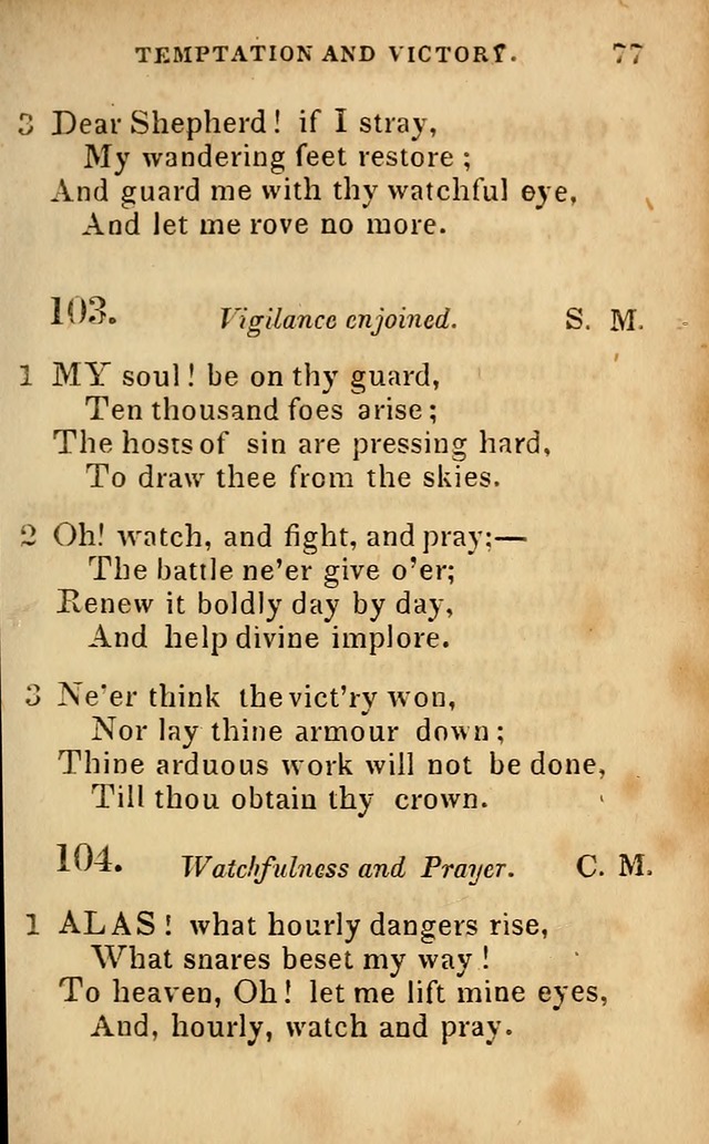 Oberlin social & sabbath school hymn book page 77