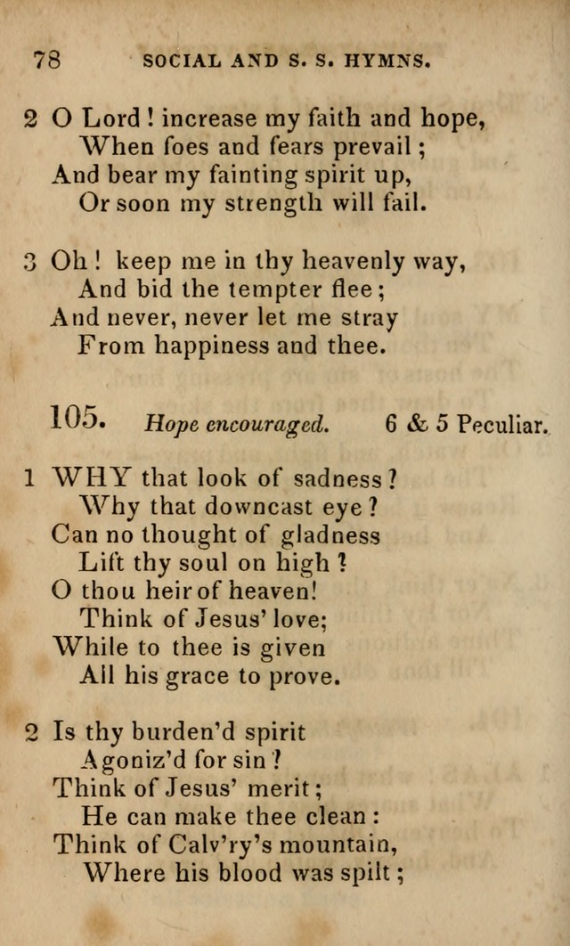 Oberlin social & sabbath school hymn book page 78