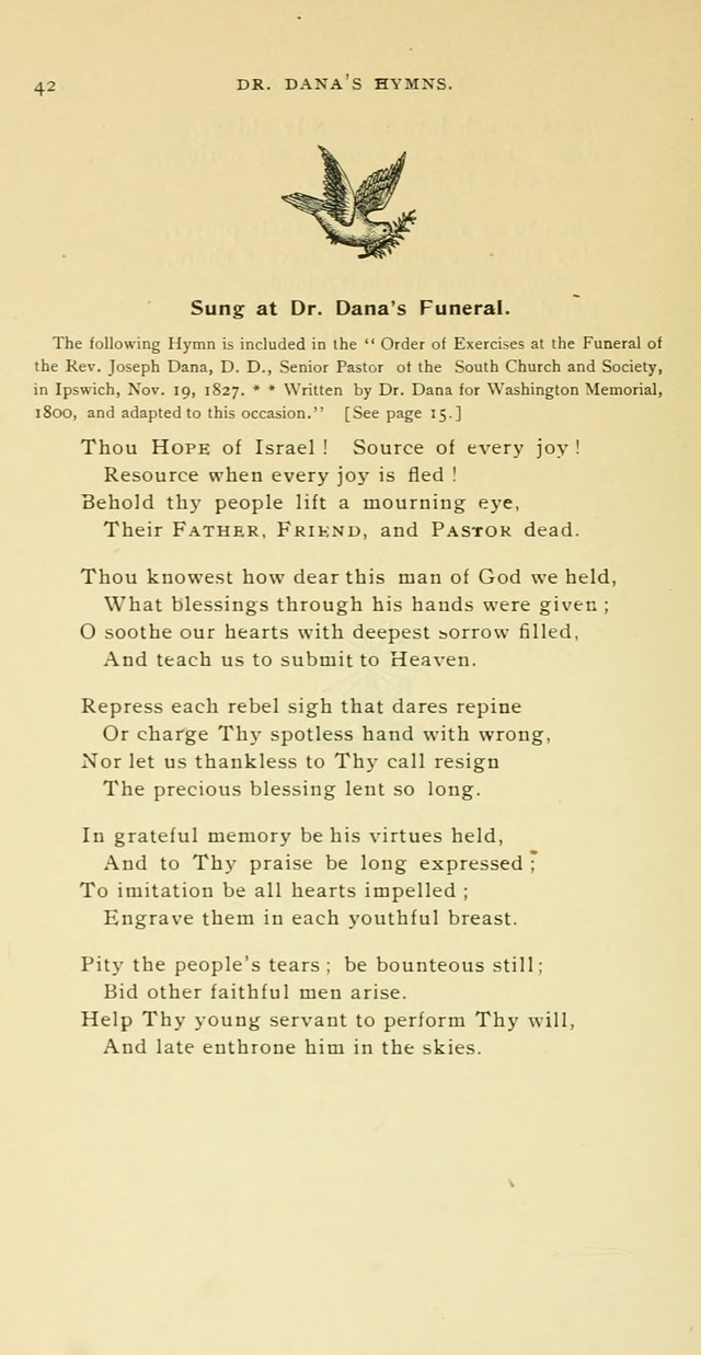 Occasional and Textual Hymns: by the Rev. Joseph Dana, D.D. Pastor of the South Church and Society 1765--1827 page 49