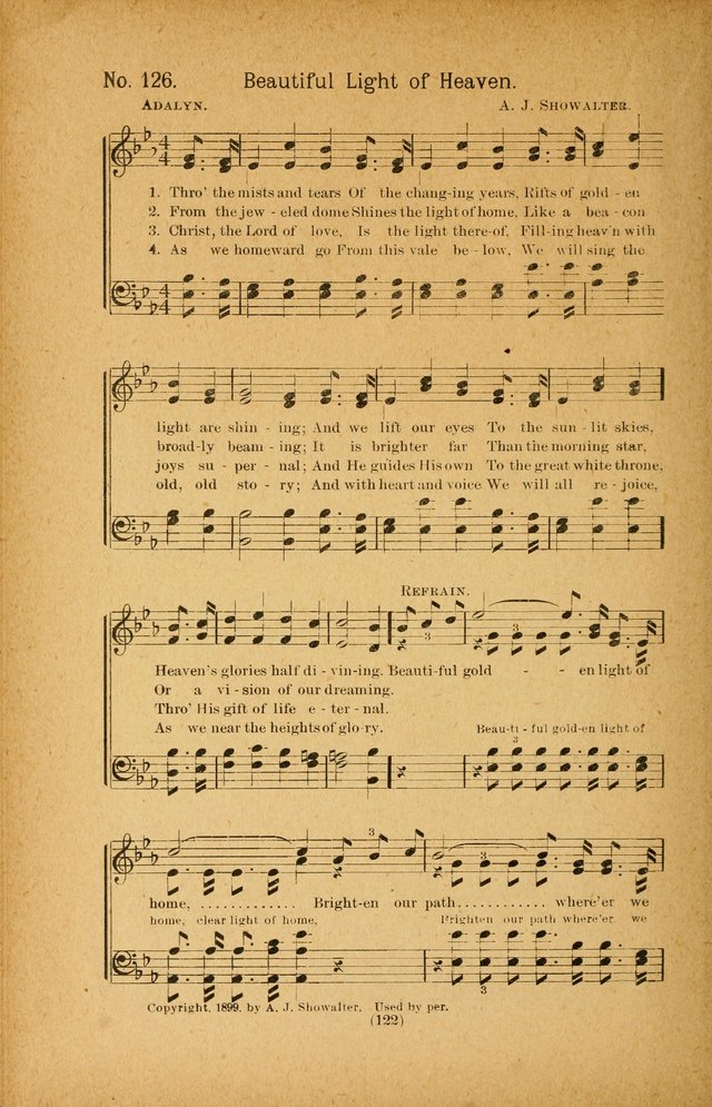 Onward and Upward No. 2: a collection of gospel songs and hymns for Sunday-schools, Endeavor societies, Epworth leagues, devotional meetings, chapel exercises, revivals, etc. page 12