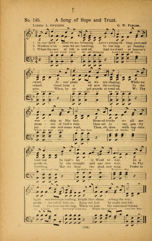 Onward and Upward No. 2: a collection of gospel songs and hymns for Sunday-schools, Endeavor societies, Epworth leagues, devotional meetings, chapel exercises, revivals, etc. page 34