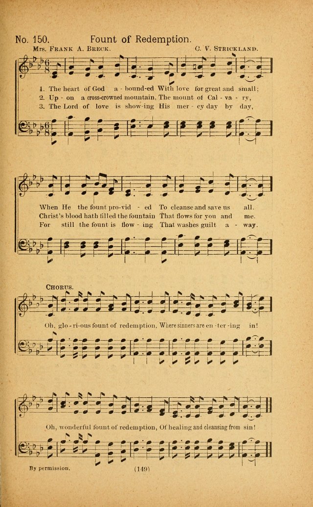 Onward and Upward No. 2: a collection of gospel songs and hymns for Sunday-schools, Endeavor societies, Epworth leagues, devotional meetings, chapel exercises, revivals, etc. page 39