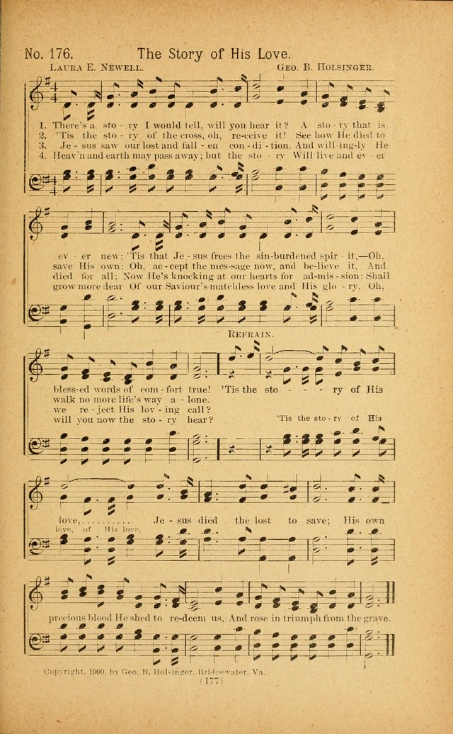 Onward and Upward No. 2: a collection of gospel songs and hymns for Sunday-schools, Endeavor societies, Epworth leagues, devotional meetings, chapel exercises, revivals, etc. page 67