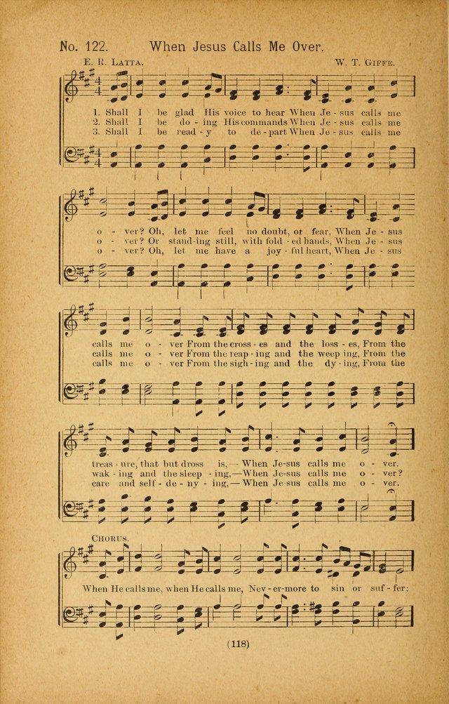 Onward and Upward No. 2: a collection of gospel songs and hymns for Sunday-schools, Endeavor societies, Epworth leagues, devotional meetings, chapel exercises, revivals, etc. page 8