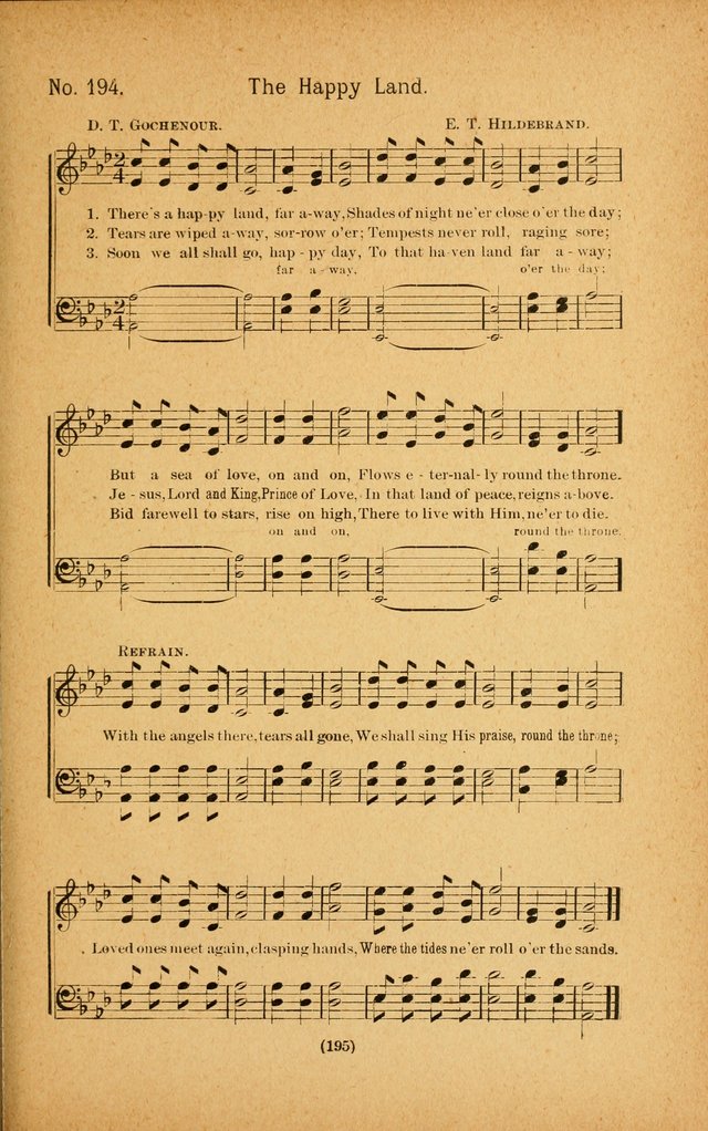 Onward and Upward No. 2: a collection of gospel songs and hymns for Sunday-schools, Endeavor societies, Epworth leagues, devotional meetings, chapel exercises, revivals, etc. page 85