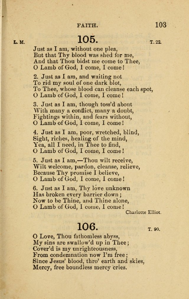 Offices of Worship and Hymns: principally for use in schools. with an appendix of tunes (2nd and rev. ed.) page 103