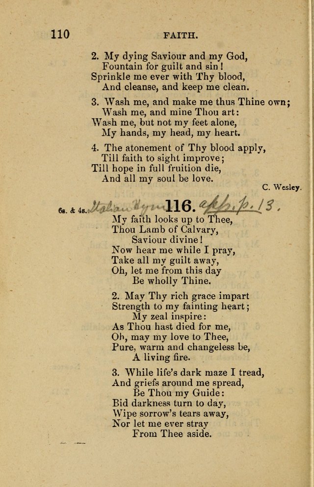 Offices of Worship and Hymns: principally for use in schools. with an appendix of tunes (2nd and rev. ed.) page 110