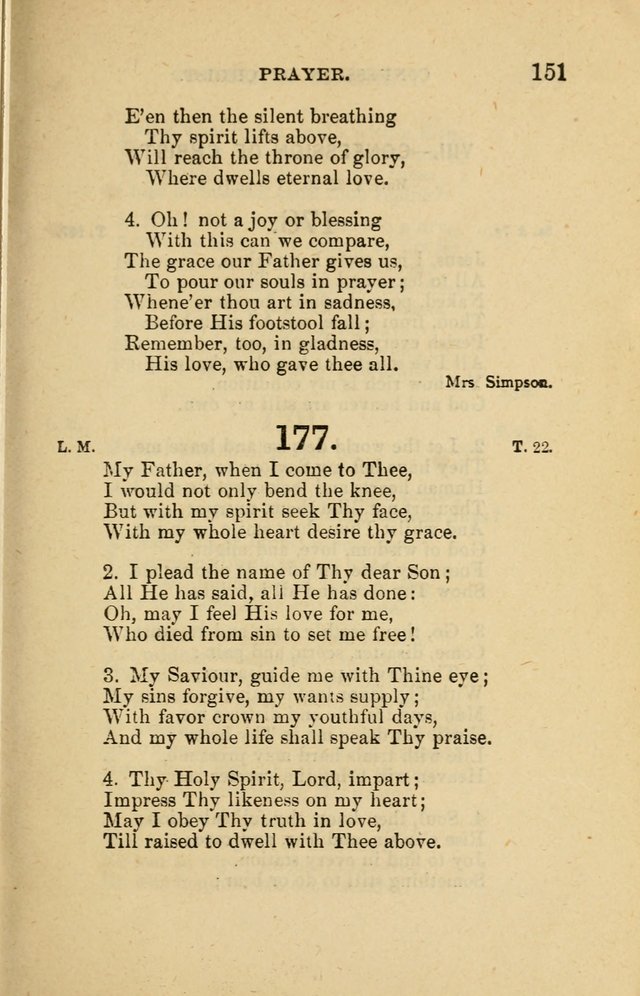 Offices of Worship and Hymns: principally for use in schools. with an appendix of tunes (2nd and rev. ed.) page 151