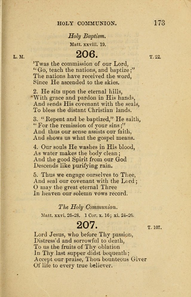 Offices of Worship and Hymns: principally for use in schools. with an appendix of tunes (2nd and rev. ed.) page 173