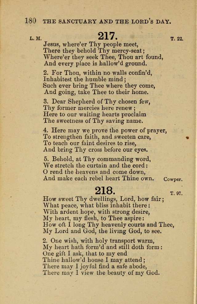 Offices of Worship and Hymns: principally for use in schools. with an appendix of tunes (2nd and rev. ed.) page 180