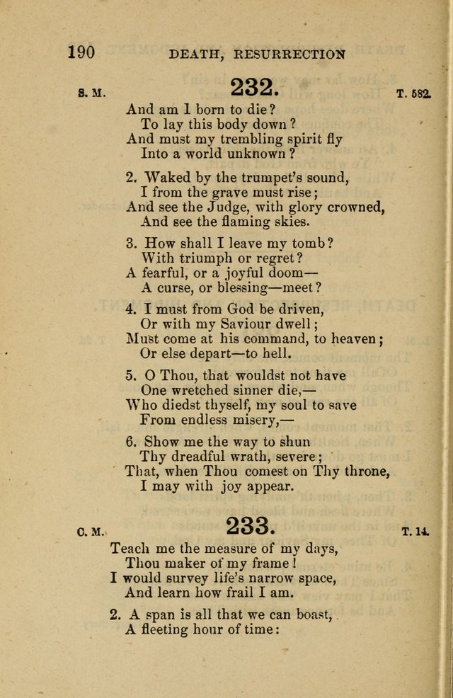 Offices of Worship and Hymns: principally for use in schools. with an appendix of tunes (2nd and rev. ed.) page 190