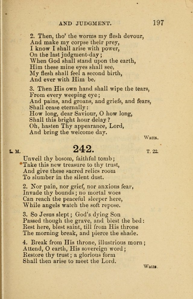 Offices of Worship and Hymns: principally for use in schools. with an appendix of tunes (2nd and rev. ed.) page 197