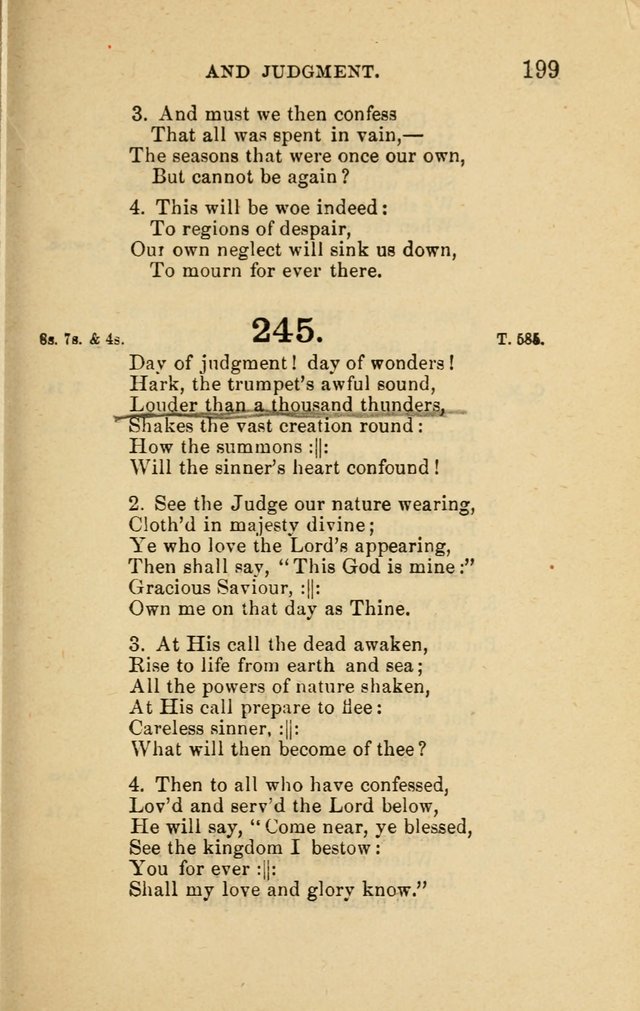 Offices of Worship and Hymns: principally for use in schools. with an appendix of tunes (2nd and rev. ed.) page 199