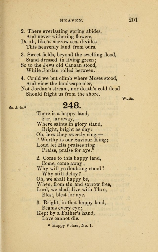 Offices of Worship and Hymns: principally for use in schools. with an appendix of tunes (2nd and rev. ed.) page 201