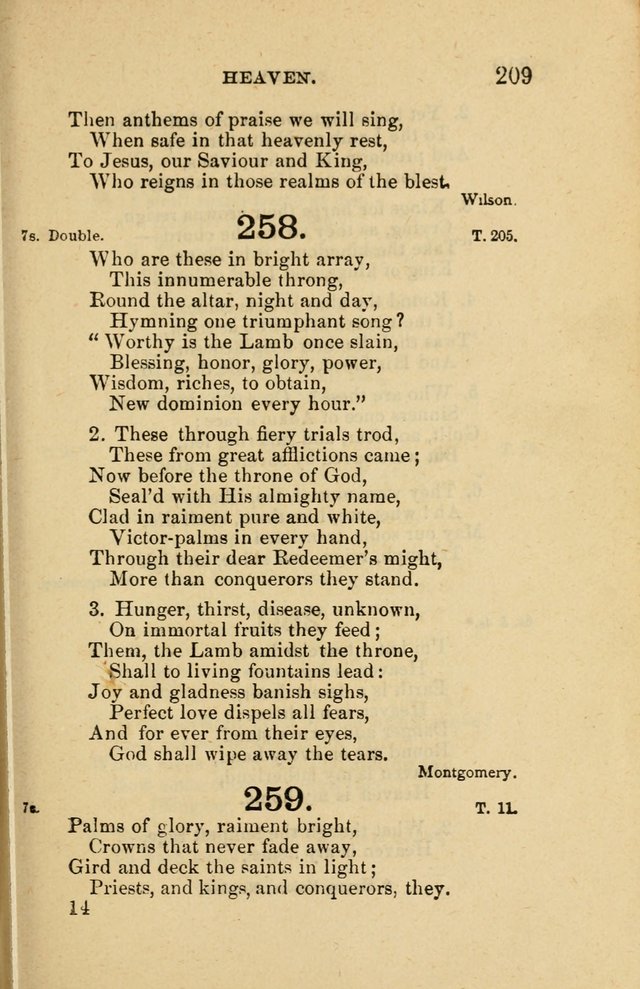 Offices of Worship and Hymns: principally for use in schools. with an appendix of tunes (2nd and rev. ed.) page 209