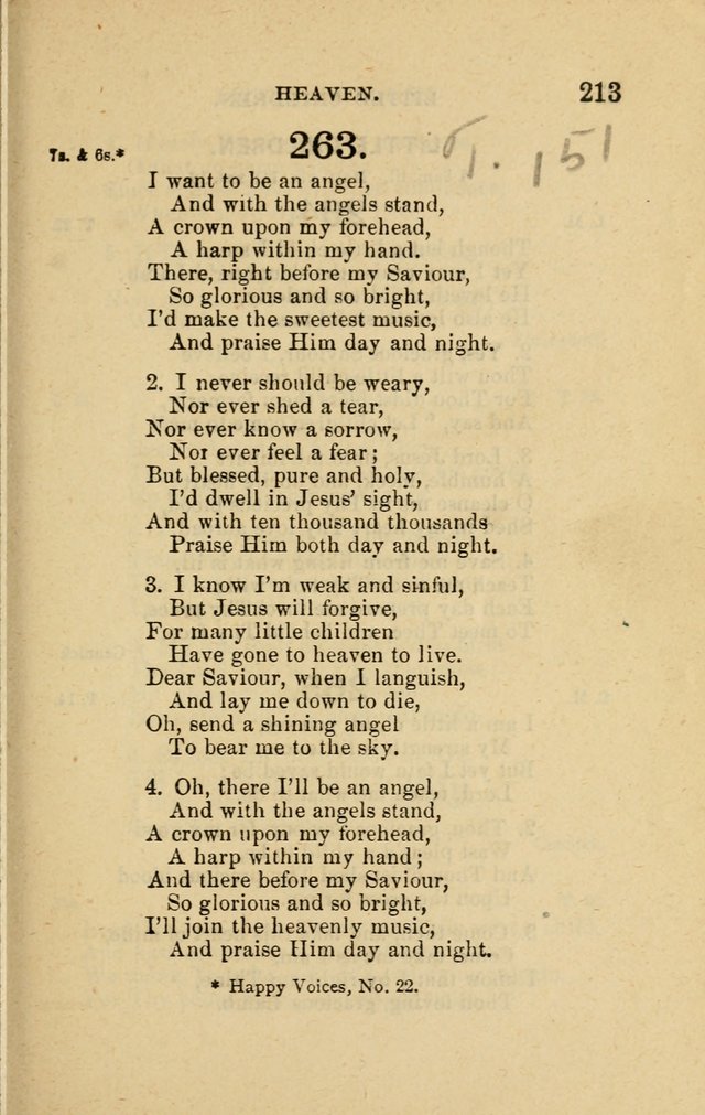 Offices of Worship and Hymns: principally for use in schools. with an appendix of tunes (2nd and rev. ed.) page 213