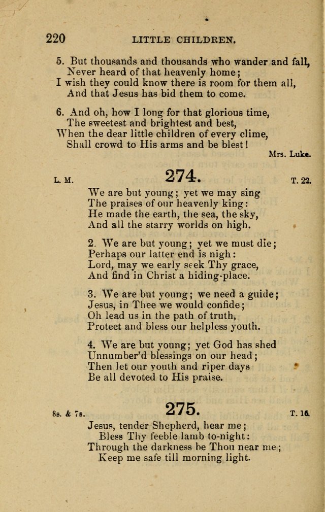 Offices of Worship and Hymns: principally for use in schools. with an appendix of tunes (2nd and rev. ed.) page 220