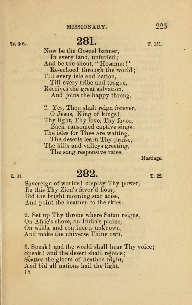 Offices of Worship and Hymns: principally for use in schools. with an appendix of tunes (2nd and rev. ed.) page 225