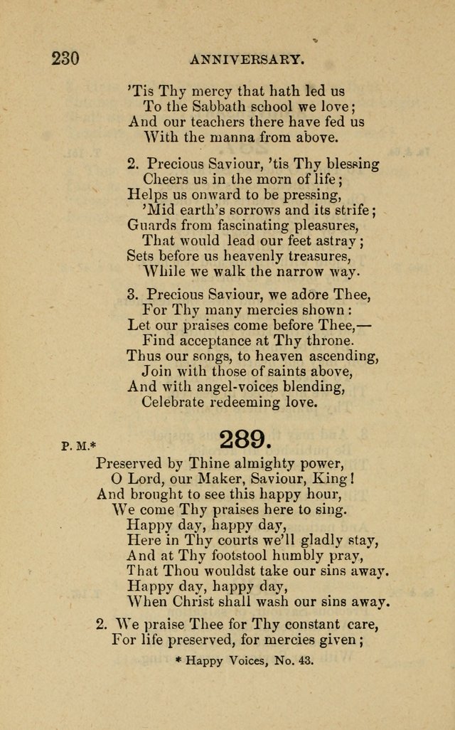 Offices of Worship and Hymns: principally for use in schools. with an appendix of tunes (2nd and rev. ed.) page 230