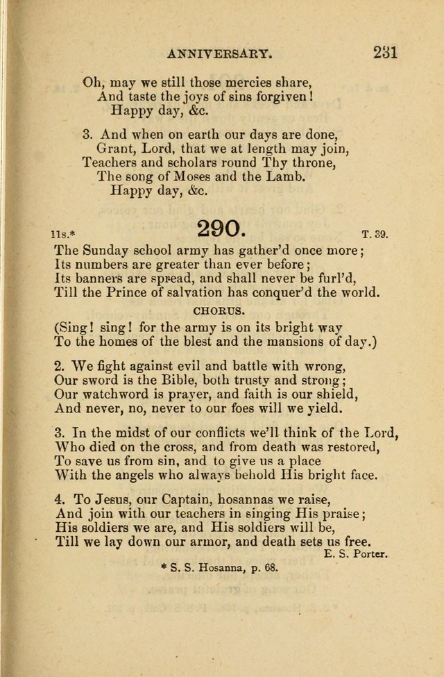 Offices of Worship and Hymns: principally for use in schools. with an appendix of tunes (2nd and rev. ed.) page 231