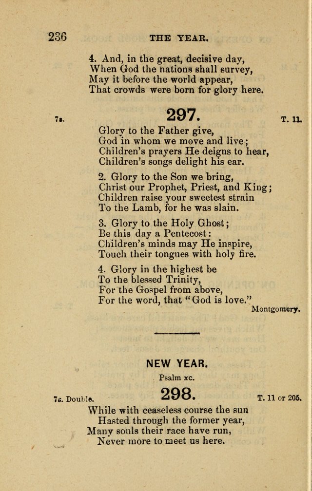 Offices of Worship and Hymns: principally for use in schools. with an appendix of tunes (2nd and rev. ed.) page 236