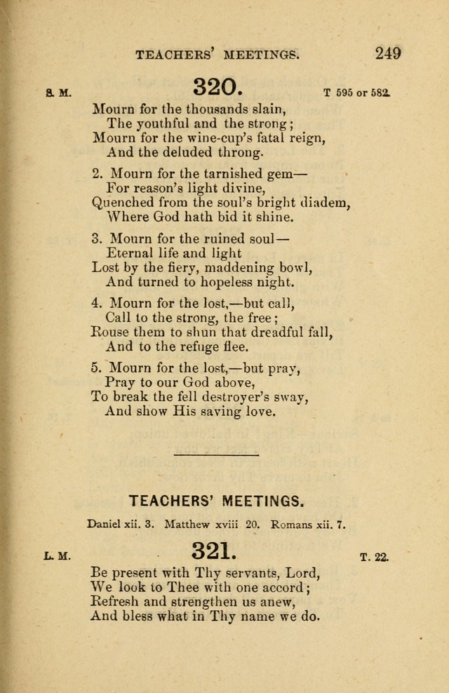 Offices of Worship and Hymns: principally for use in schools. with an appendix of tunes (2nd and rev. ed.) page 249