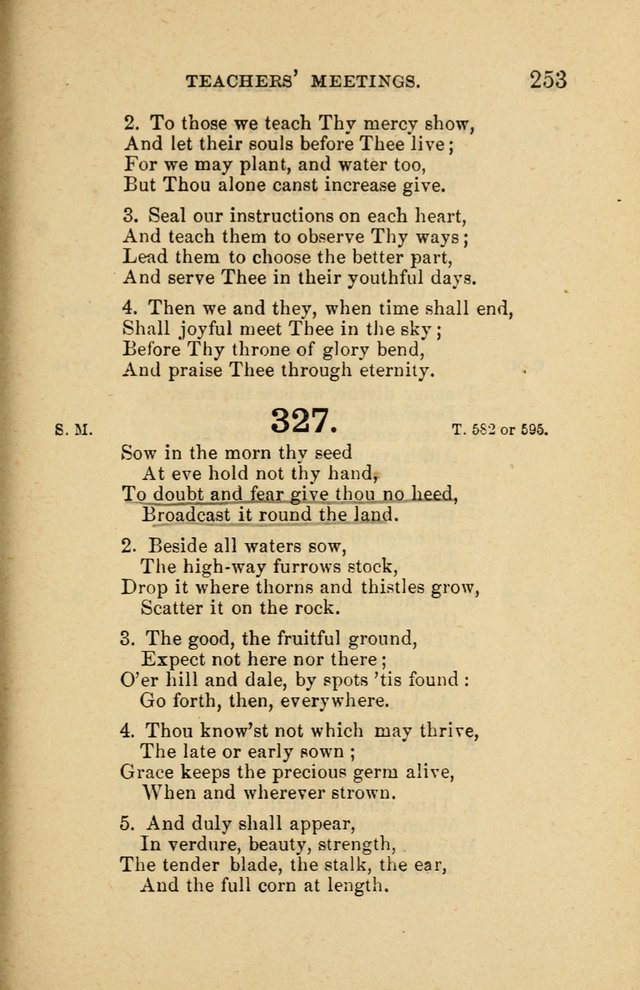 Offices of Worship and Hymns: principally for use in schools. with an appendix of tunes (2nd and rev. ed.) page 253