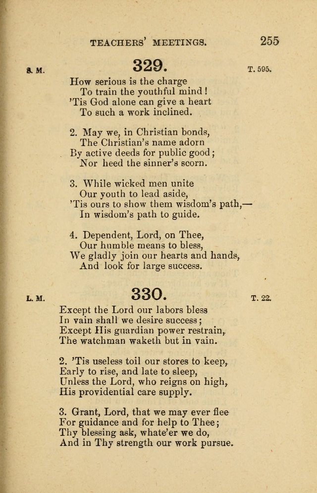 Offices of Worship and Hymns: principally for use in schools. with an appendix of tunes (2nd and rev. ed.) page 255