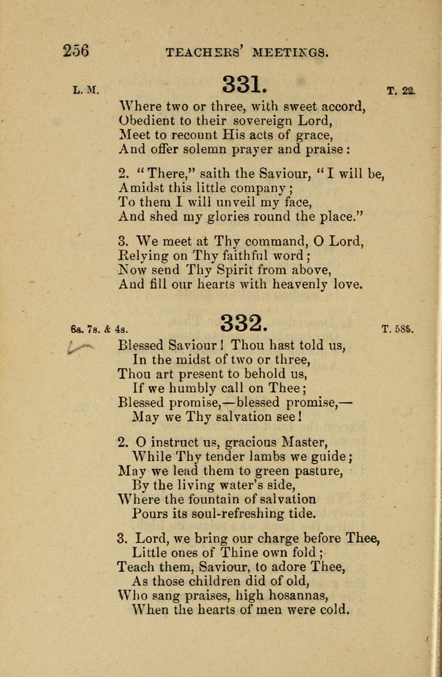 Offices of Worship and Hymns: principally for use in schools. with an appendix of tunes (2nd and rev. ed.) page 256