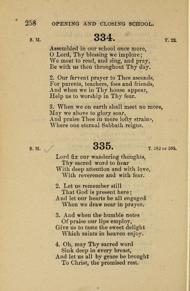 Offices of Worship and Hymns: principally for use in schools. with an appendix of tunes (2nd and rev. ed.) page 258