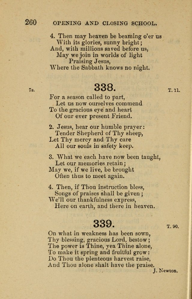 Offices of Worship and Hymns: principally for use in schools. with an appendix of tunes (2nd and rev. ed.) page 260