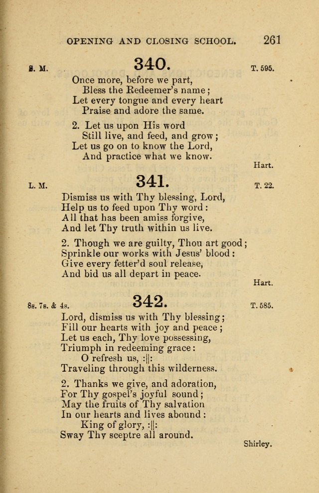 Offices of Worship and Hymns: principally for use in schools. with an appendix of tunes (2nd and rev. ed.) page 261