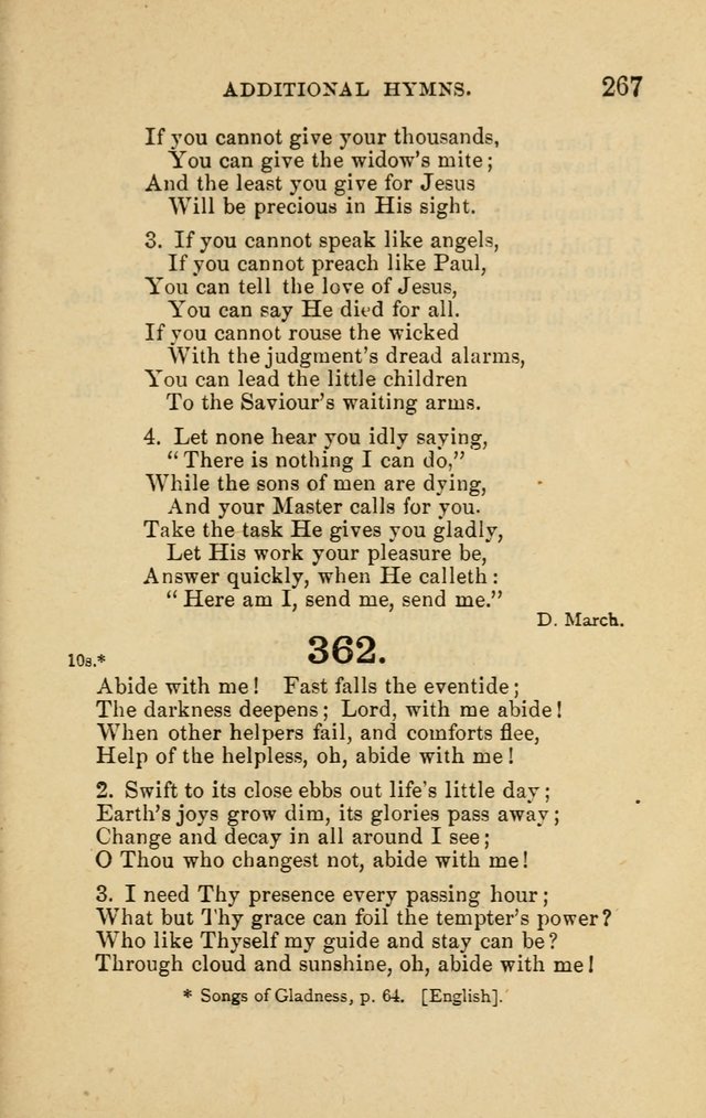 Offices of Worship and Hymns: principally for use in schools. with an appendix of tunes (2nd and rev. ed.) page 267