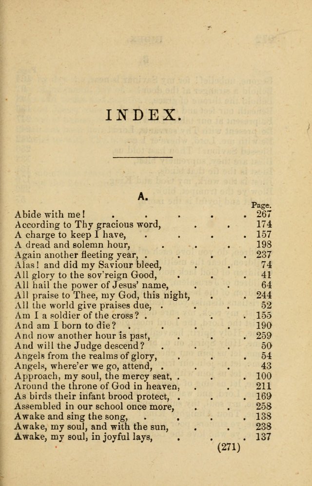 Offices of Worship and Hymns: principally for use in schools. with an appendix of tunes (2nd and rev. ed.) page 271