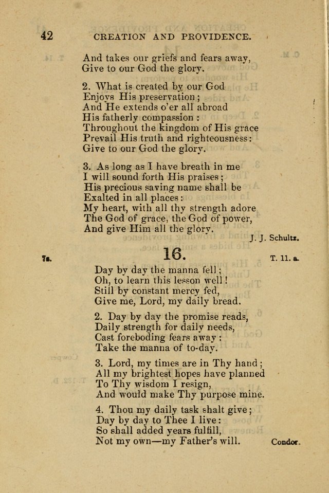 Offices of Worship and Hymns: principally for use in schools. with an appendix of tunes (2nd and rev. ed.) page 42