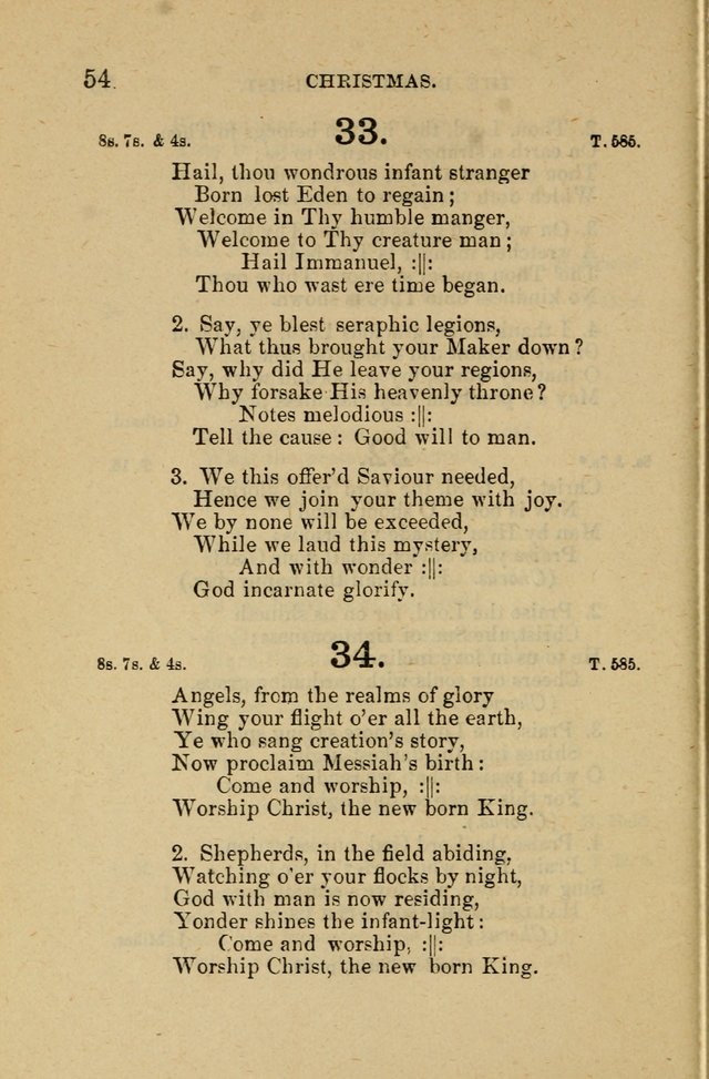 Offices of Worship and Hymns: principally for use in schools. with an appendix of tunes (2nd and rev. ed.) page 54