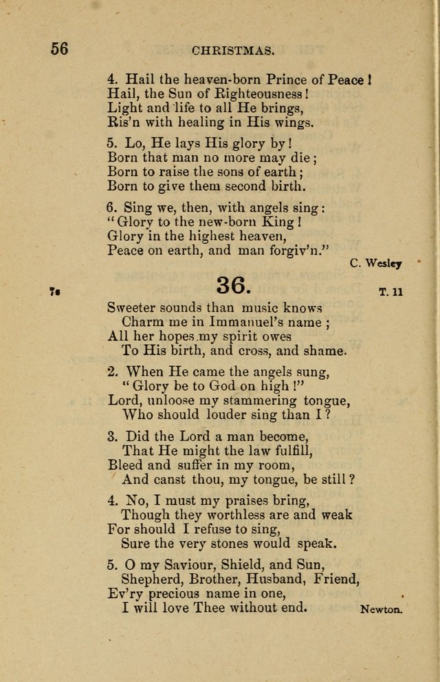 Offices of Worship and Hymns: principally for use in schools. with an appendix of tunes (2nd and rev. ed.) page 56