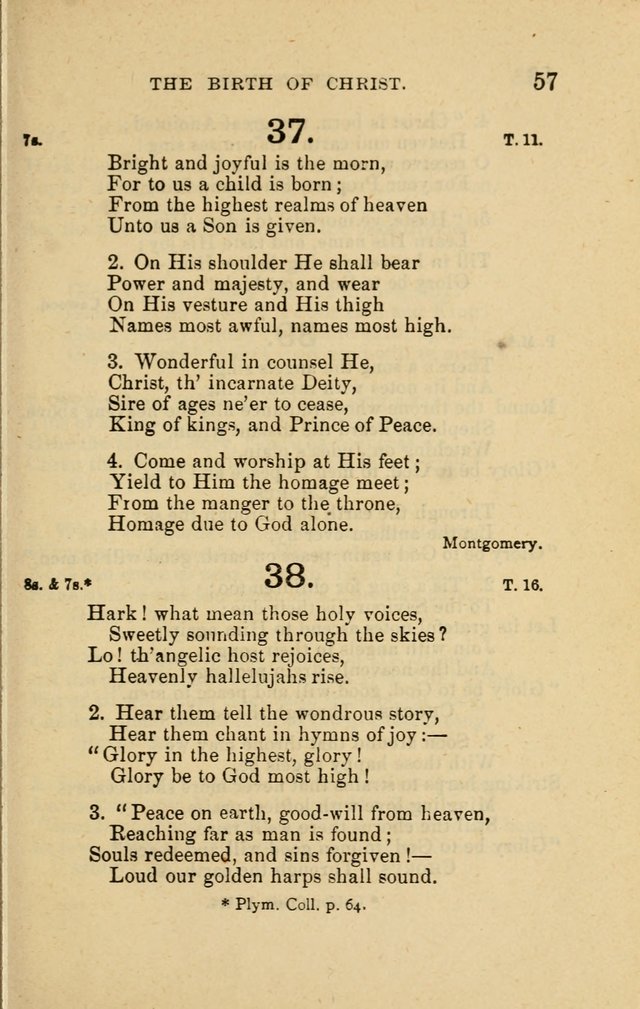 Offices of Worship and Hymns: principally for use in schools. with an appendix of tunes (2nd and rev. ed.) page 57