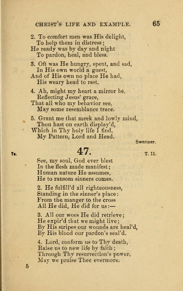 Offices of Worship and Hymns: principally for use in schools. with an appendix of tunes (2nd and rev. ed.) page 65