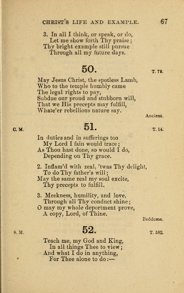 Offices of Worship and Hymns: principally for use in schools. with an appendix of tunes (2nd and rev. ed.) page 67