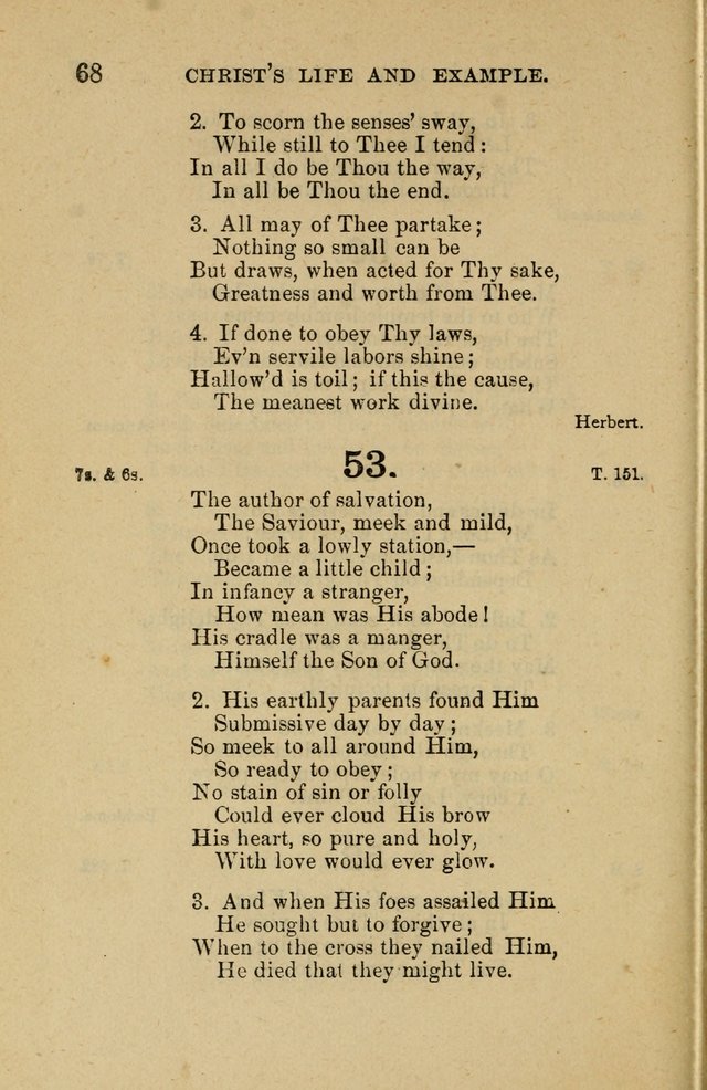 Offices of Worship and Hymns: principally for use in schools. with an appendix of tunes (2nd and rev. ed.) page 68