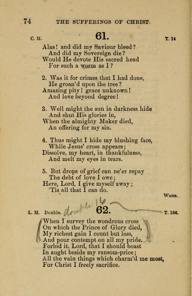 Offices of Worship and Hymns: principally for use in schools. with an appendix of tunes (2nd and rev. ed.) page 74