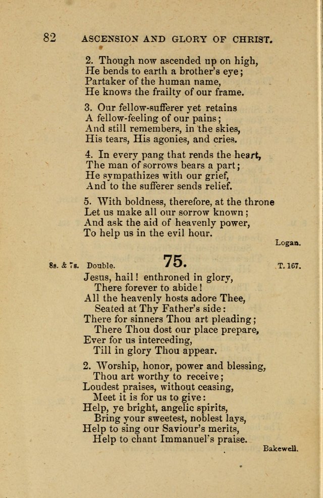 Offices of Worship and Hymns: principally for use in schools. with an appendix of tunes (2nd and rev. ed.) page 82