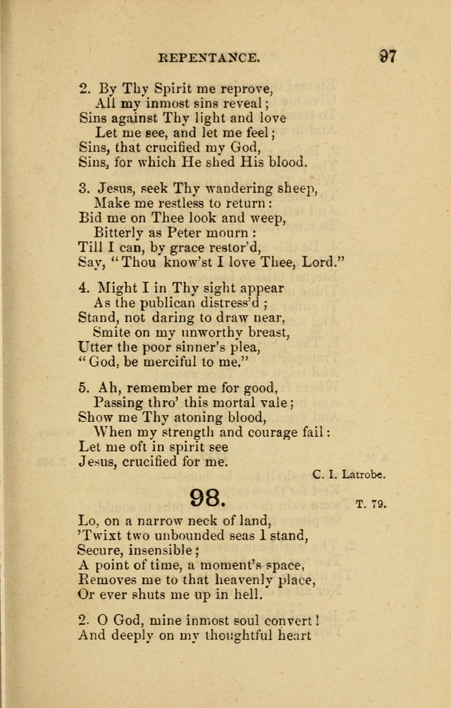 Offices of Worship and Hymns: principally for use in schools. with an appendix of tunes (2nd and rev. ed.) page 97