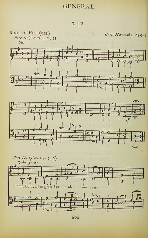 The Oxford Hymn Book page 603