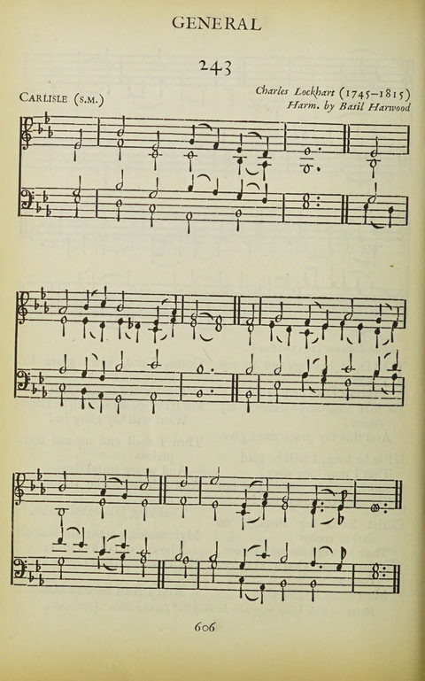 The Oxford Hymn Book page 605