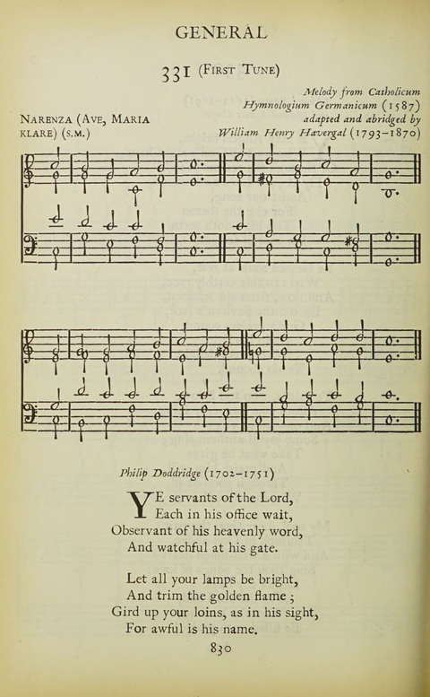 The Oxford Hymn Book page 829