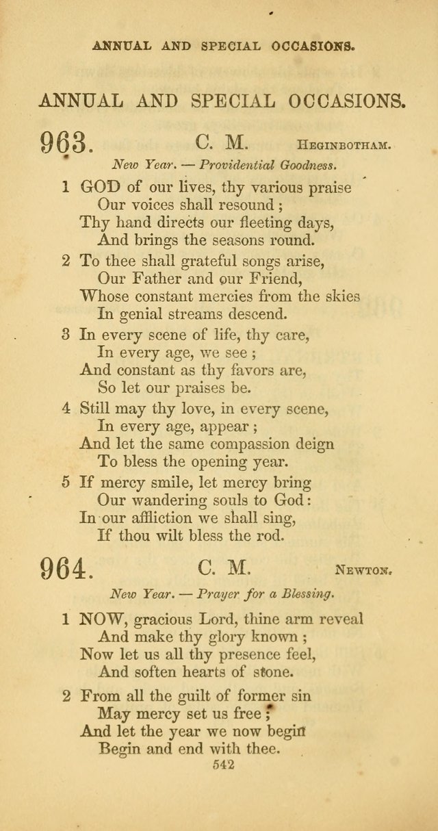 The Psalmody: a collection of hymns for public and social worship page 609